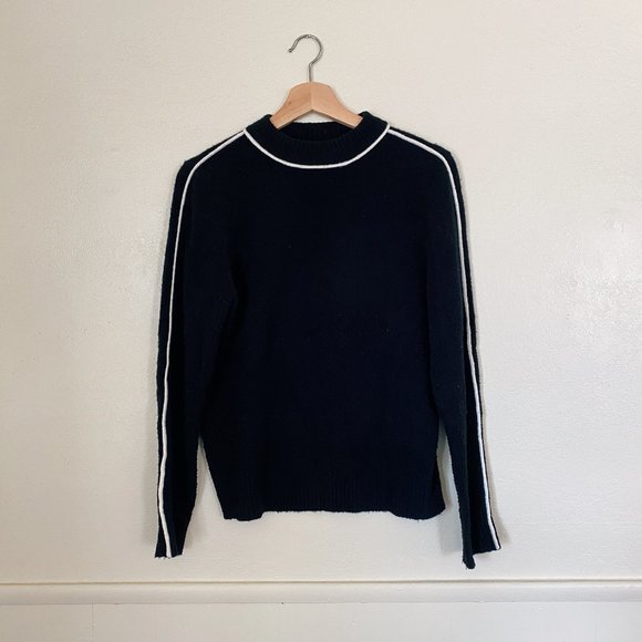 Athleta Sweaters - Athleta | Cashmere sweater with white trim